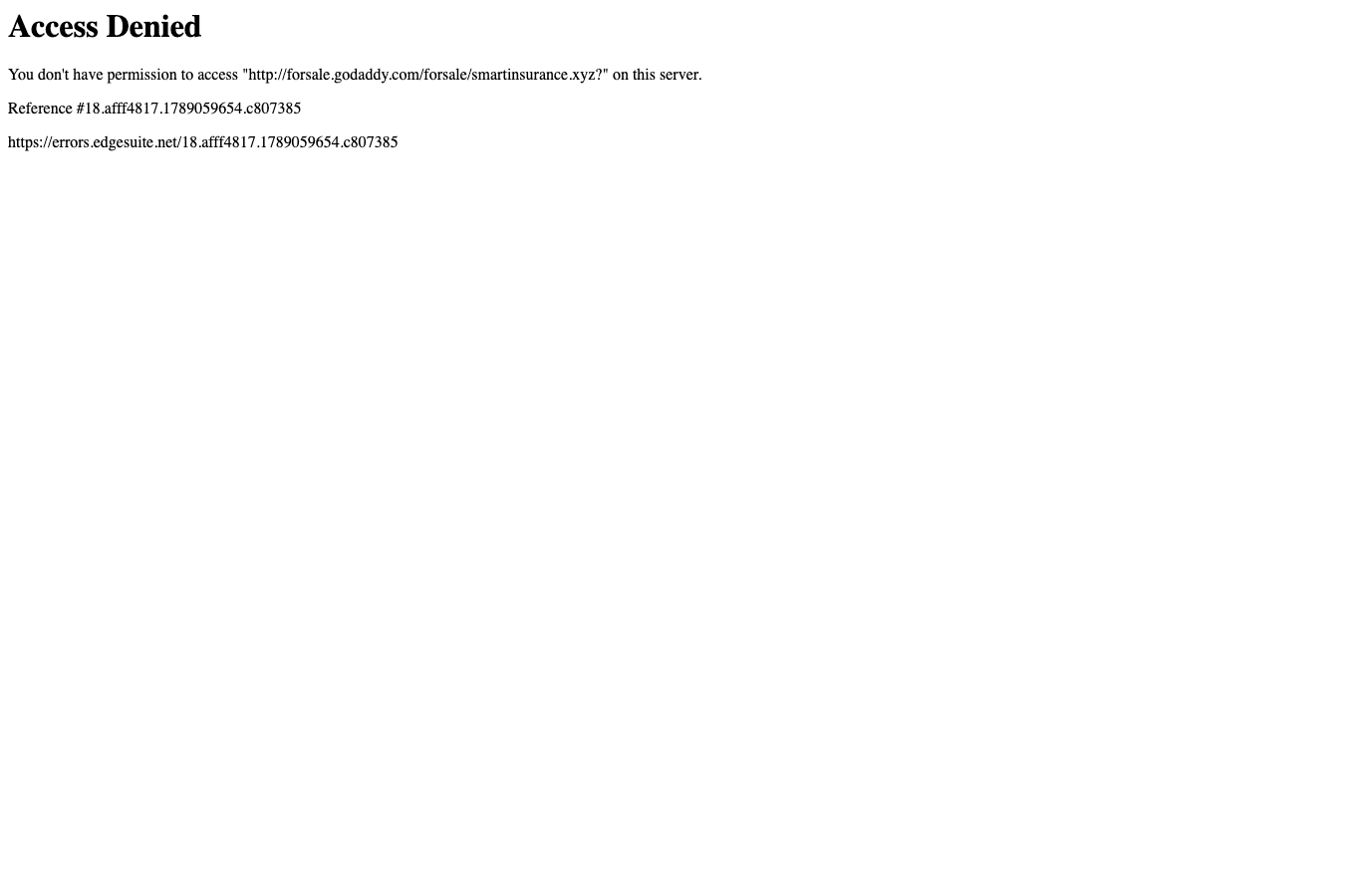 Bildschirmaufnahme von smartinsurance.xyz