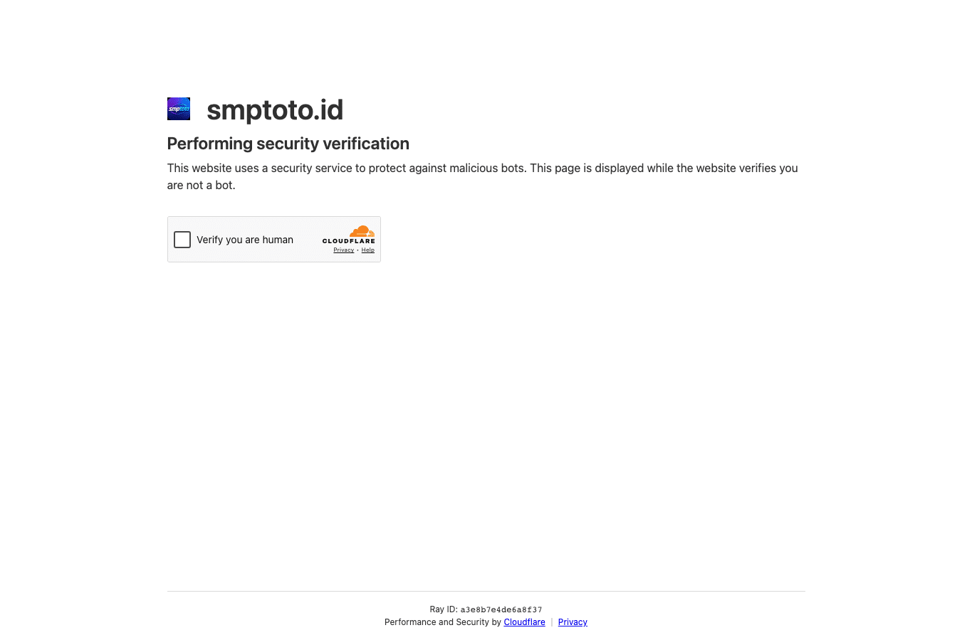 Bildschirmaufnahme von smptoto.id