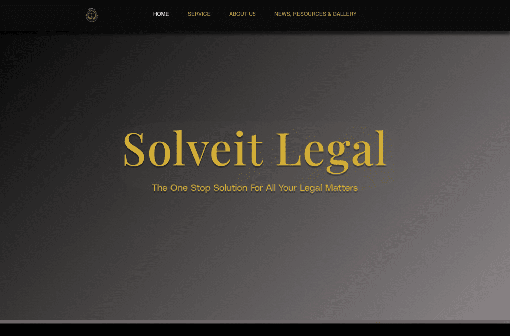 Bildschirmaufnahme von solveitlegal.in