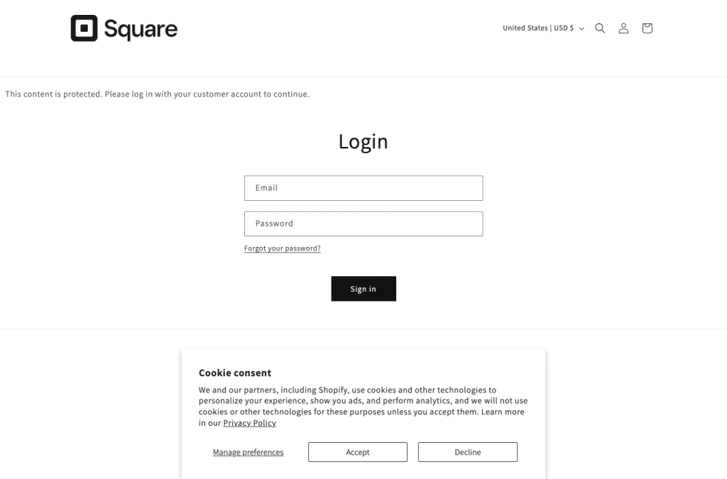 Bildschirmaufnahme von squaremarketing.shop