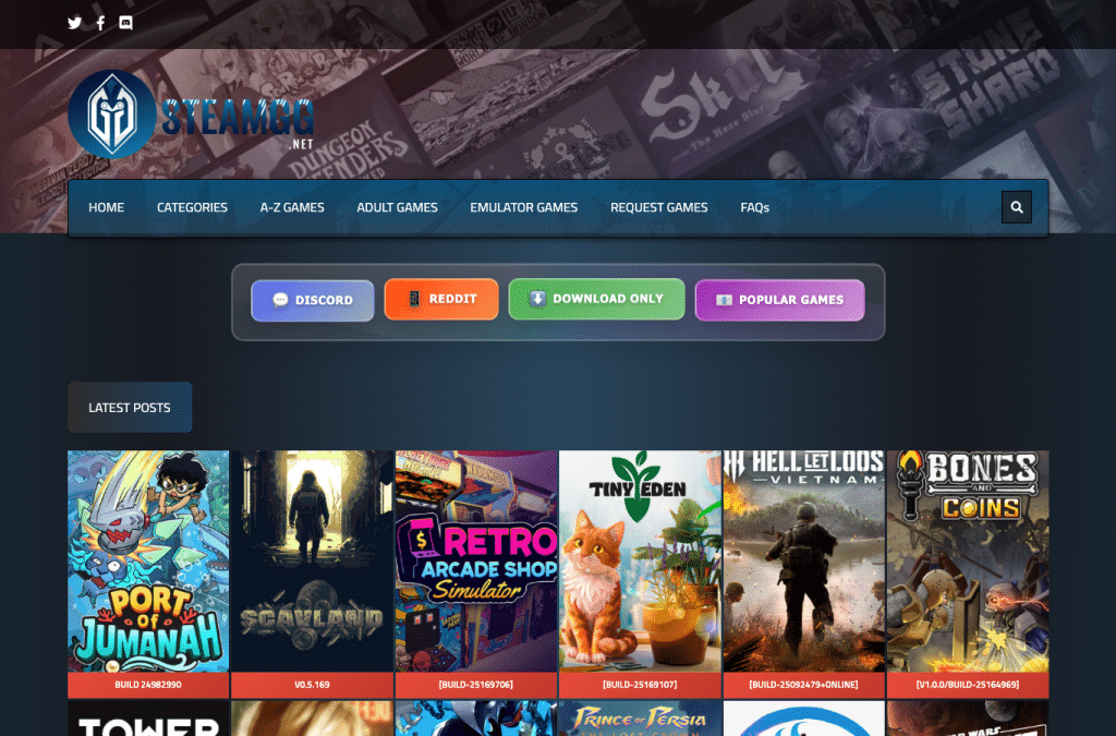 Bildschirmaufnahme von steamgg.net