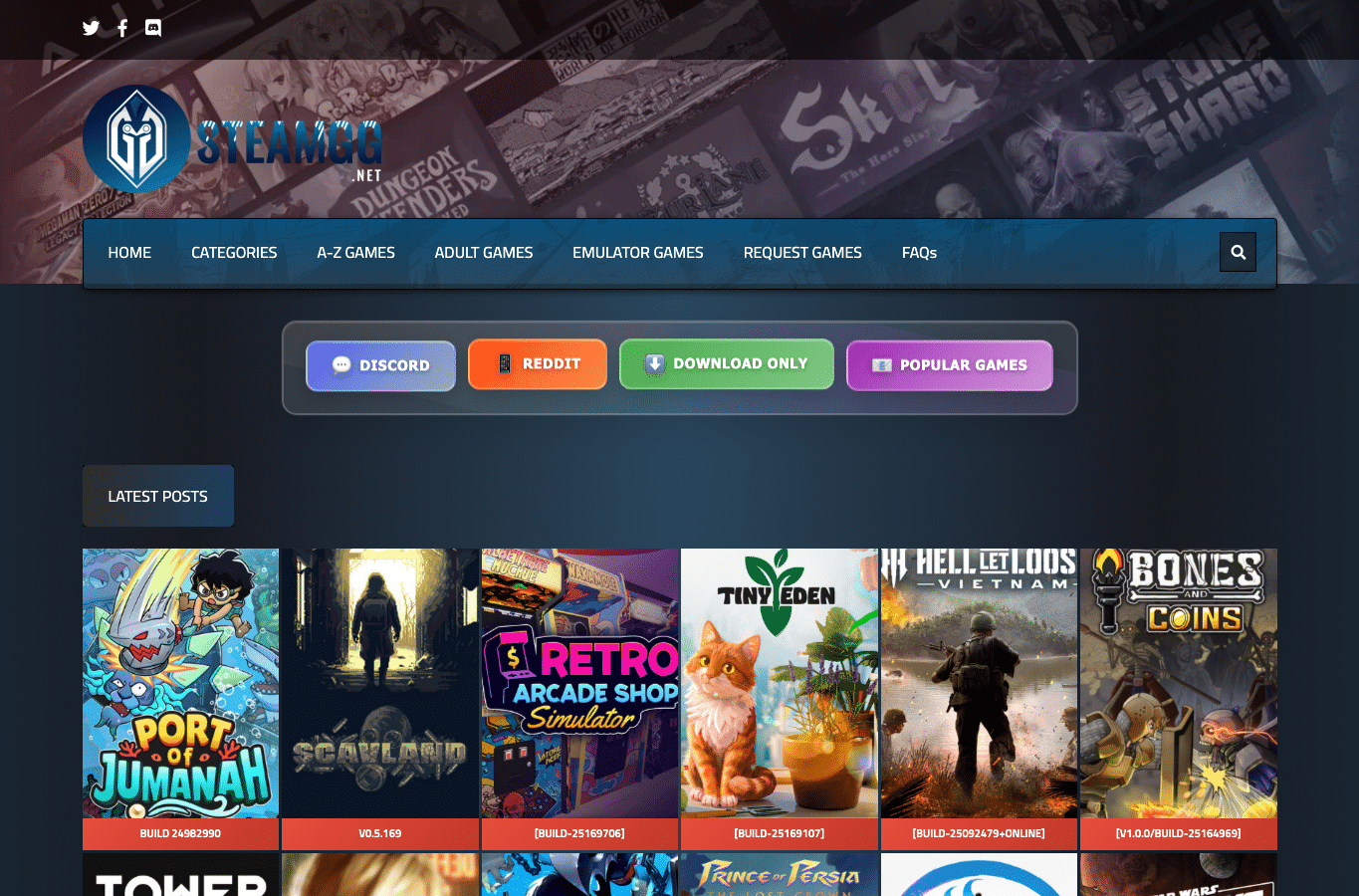 Bildschirmaufnahme von steamgg.net