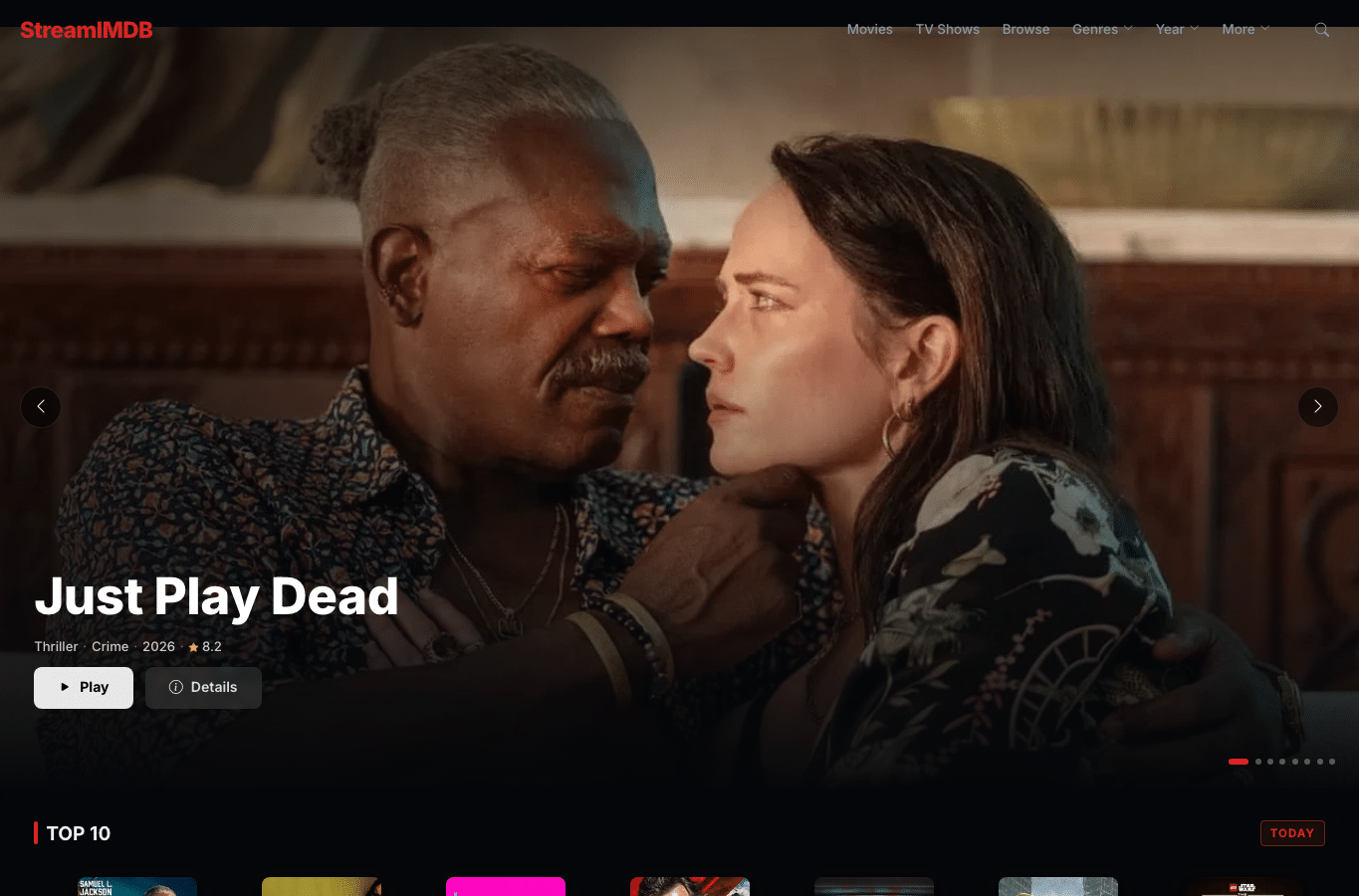 Bildschirmaufnahme von streamimdb.ru