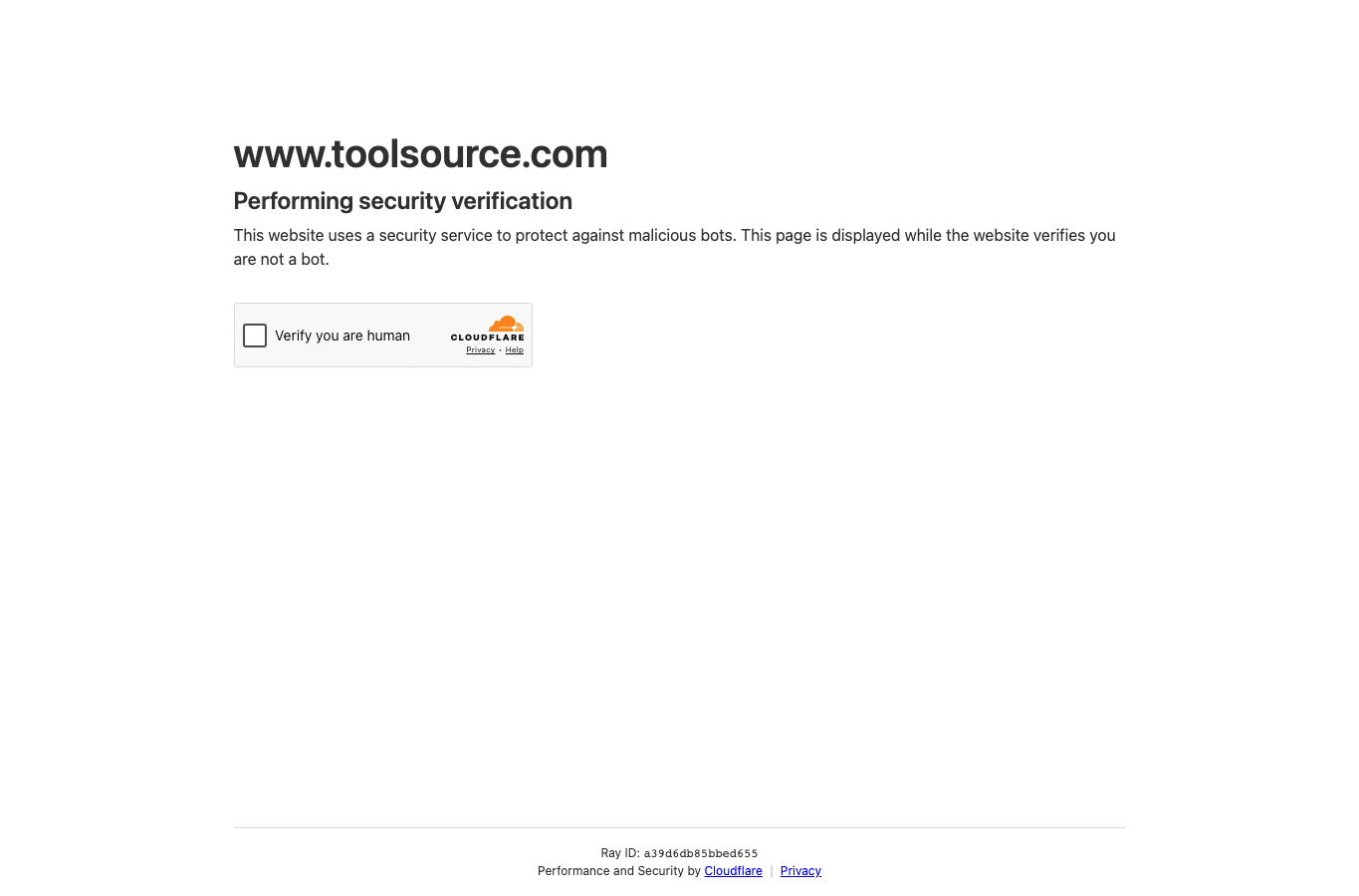 Bildschirmaufnahme von toolsource.com