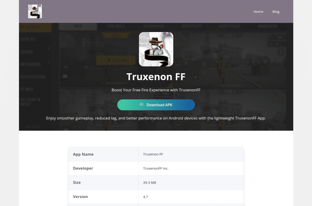 Bildschirmaufnahme von truxenonff.com