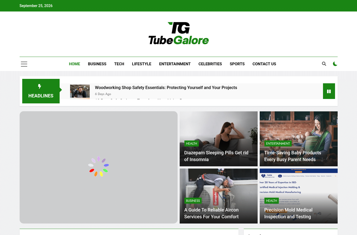 Bildschirmaufnahme von tubegalore.uk
