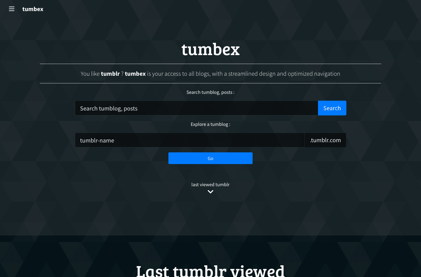 Bildschirmaufnahme von tumbex.com
