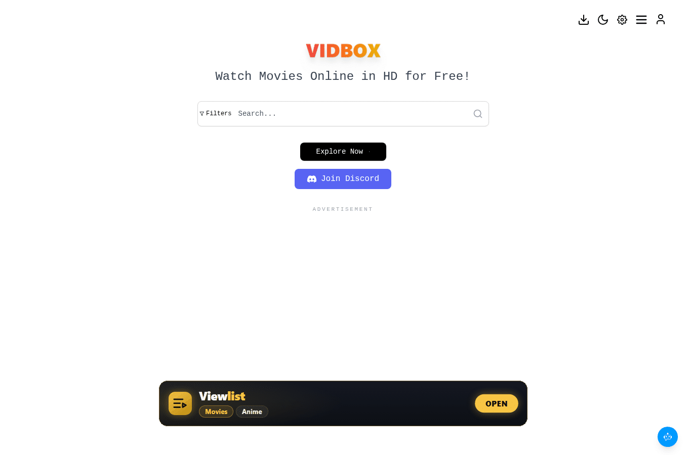 Bildschirmaufnahme von vidbox.vc