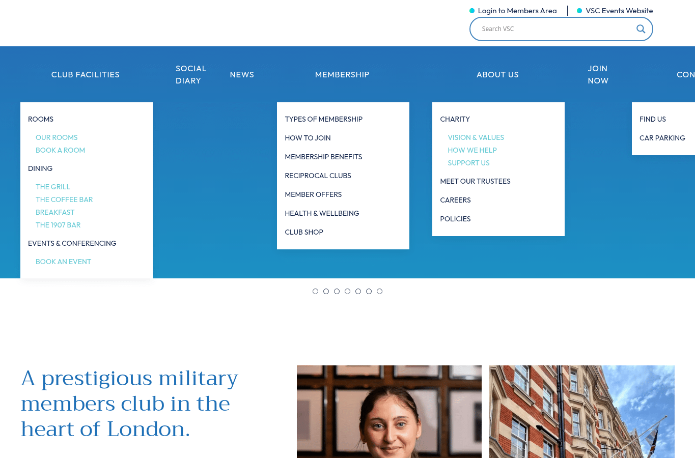 Bildschirmaufnahme von vsc.co.uk
