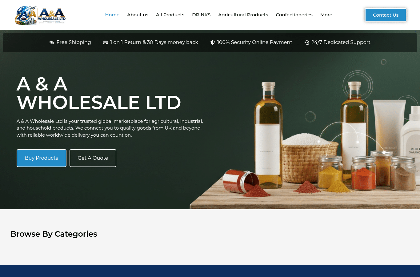 Bildschirmaufnahme von a-awholesaleltd.co.uk