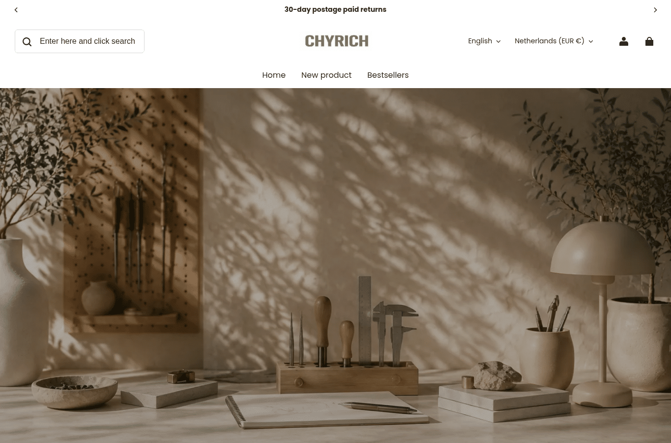 Bildschirmaufnahme von chyrich.com