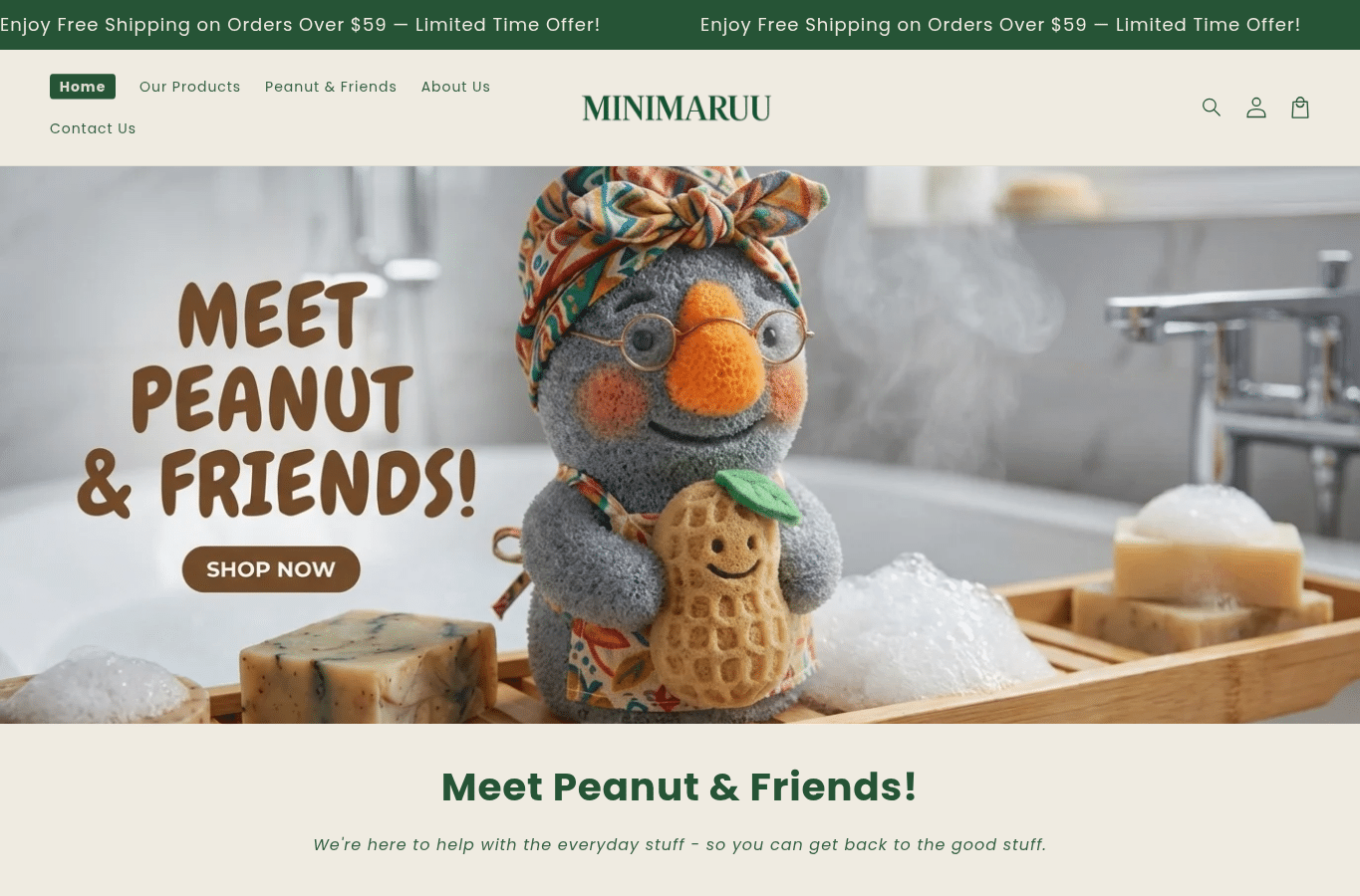 Bildschirmaufnahme von minimaruu.com