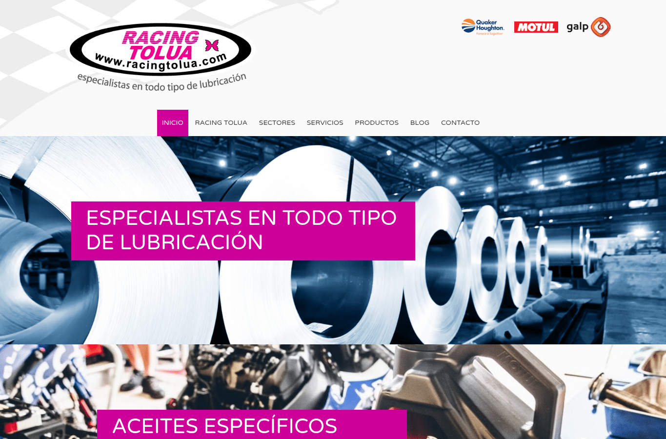 Bildschirmaufnahme von racingtolua.com